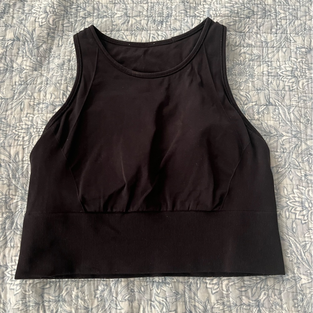 Lululemon • Black High Neck Sports Bra